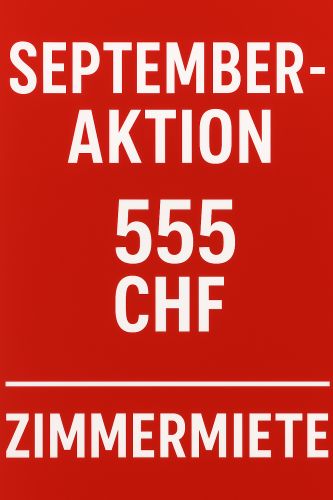 September Aktion Zimmer zu vermieten ab 555 CHF Wochenmiete gallery_0
